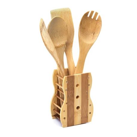 '5Pc Bamboo Kitchen Tool 1x60