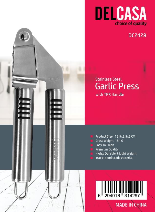 Stainless Steel Garlic Press
