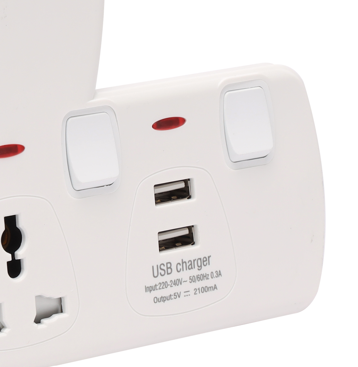 T-socket with Individual Switches