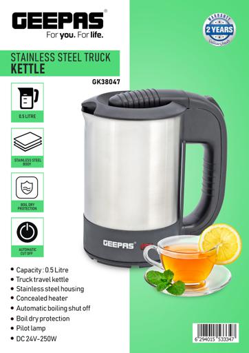 Stainless Steel Truck Kettle with 0.5L Capacity