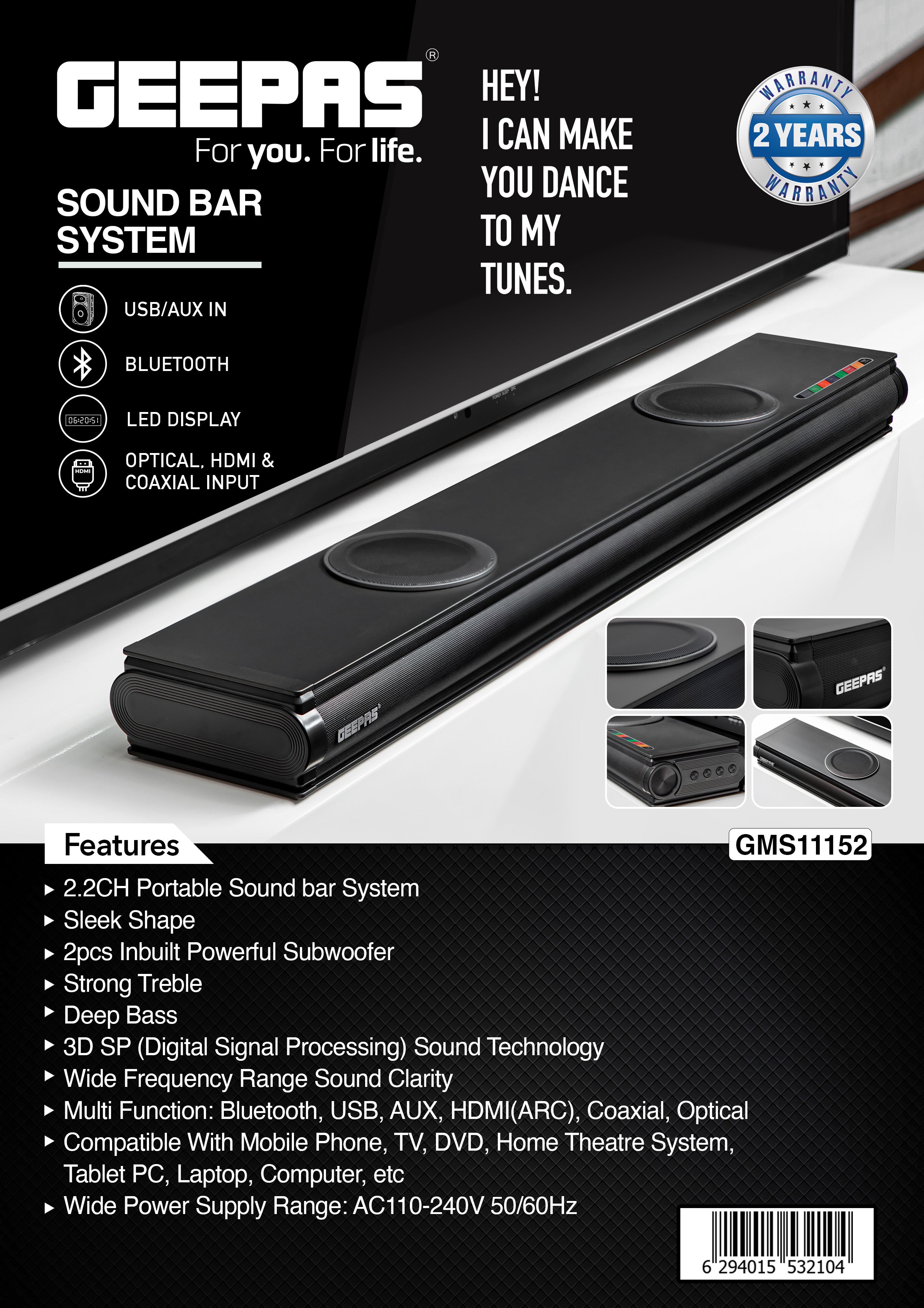 Portable Sound Bar System