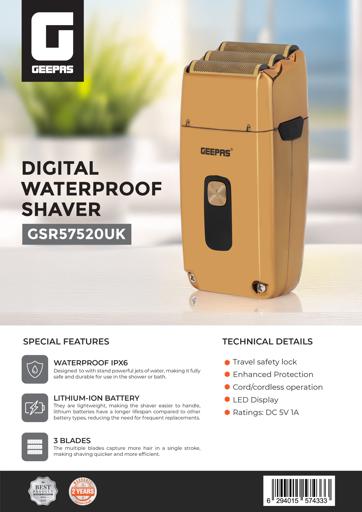 Digital Waterproof Shaver
