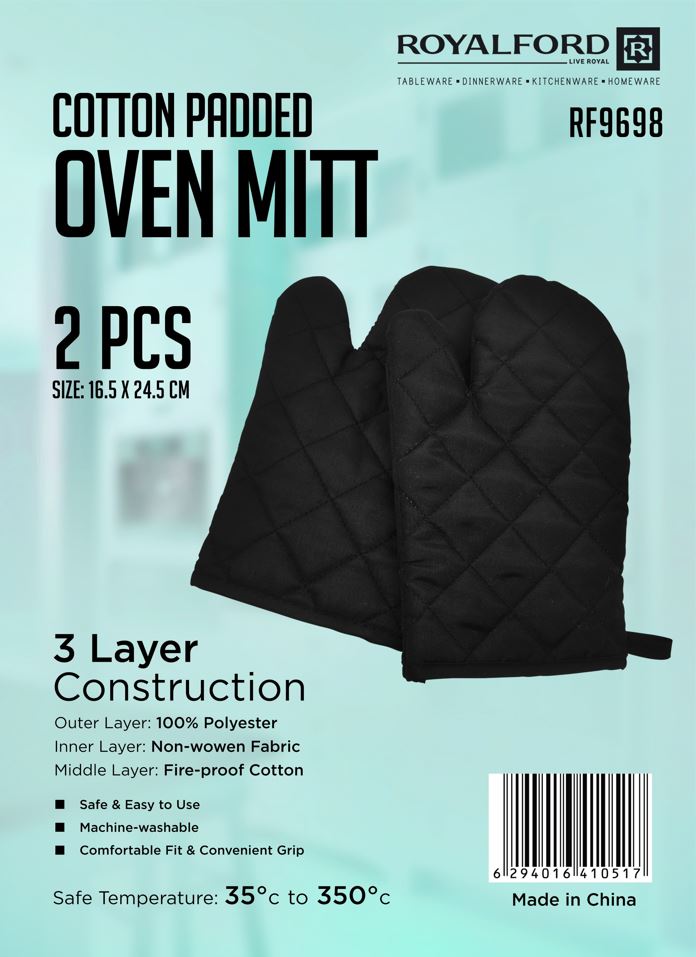2 Pcs Cotton Oven Mitt