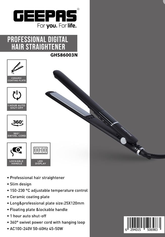 Digital Hair Straightener