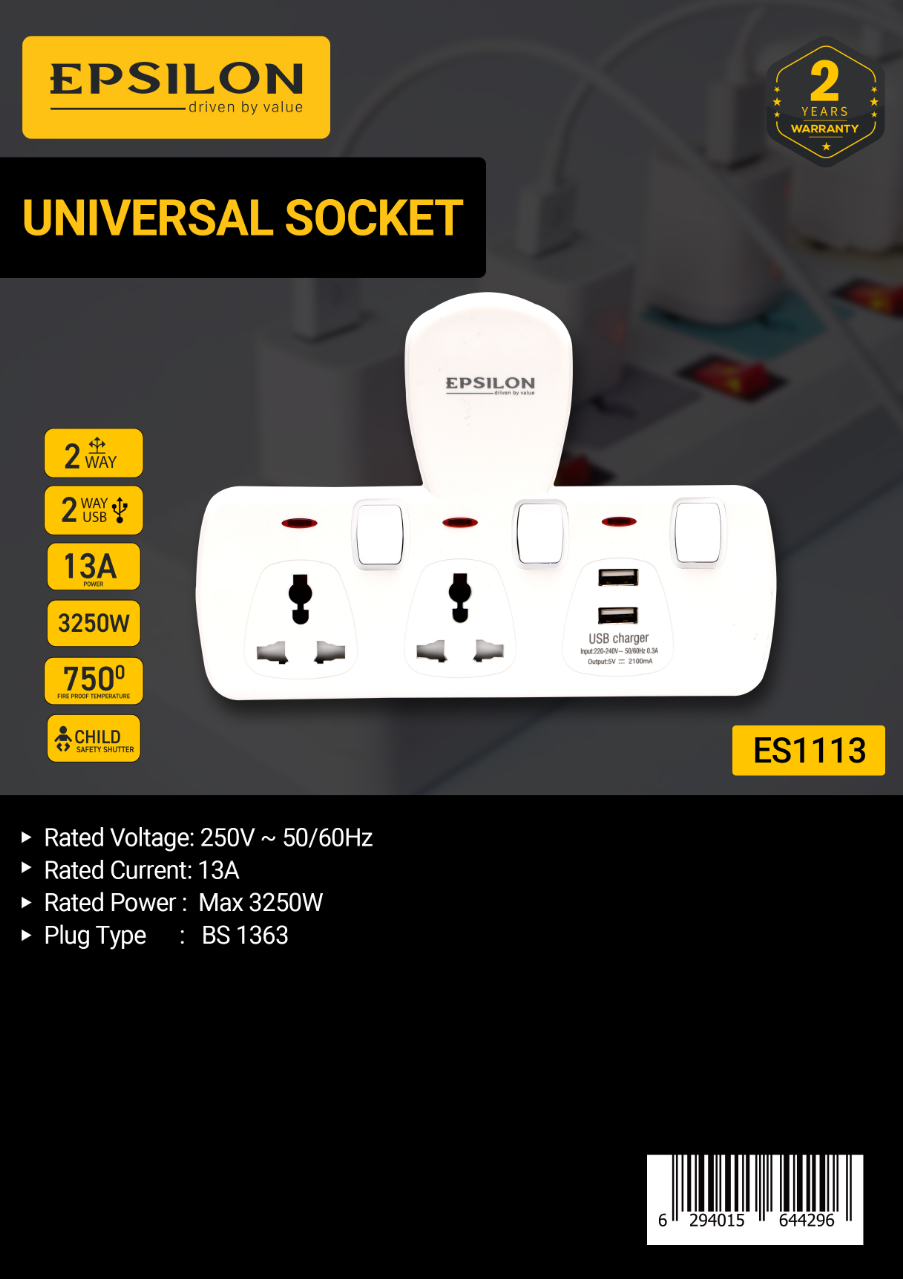 T-socket with Individual Switches