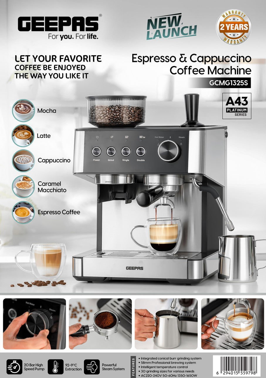 Espresso and Cappuccino Coffee Machine