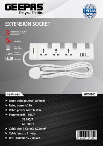 Extension Socket  3 Ways