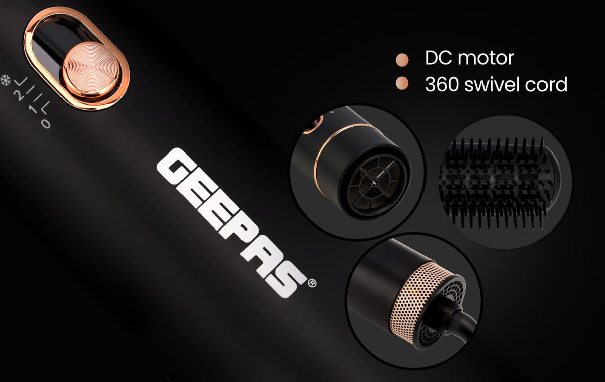 HAIR STYLER 1100W-GEEPAS-MODEL-GH86064