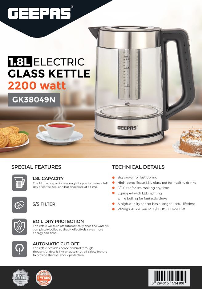 Double Layer Glass Kettle