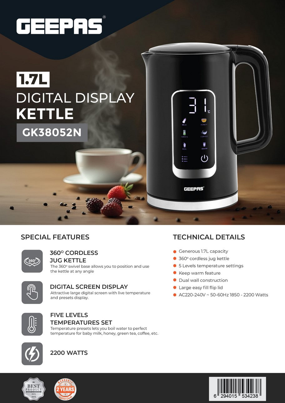 1.7L Digital Display Kettle