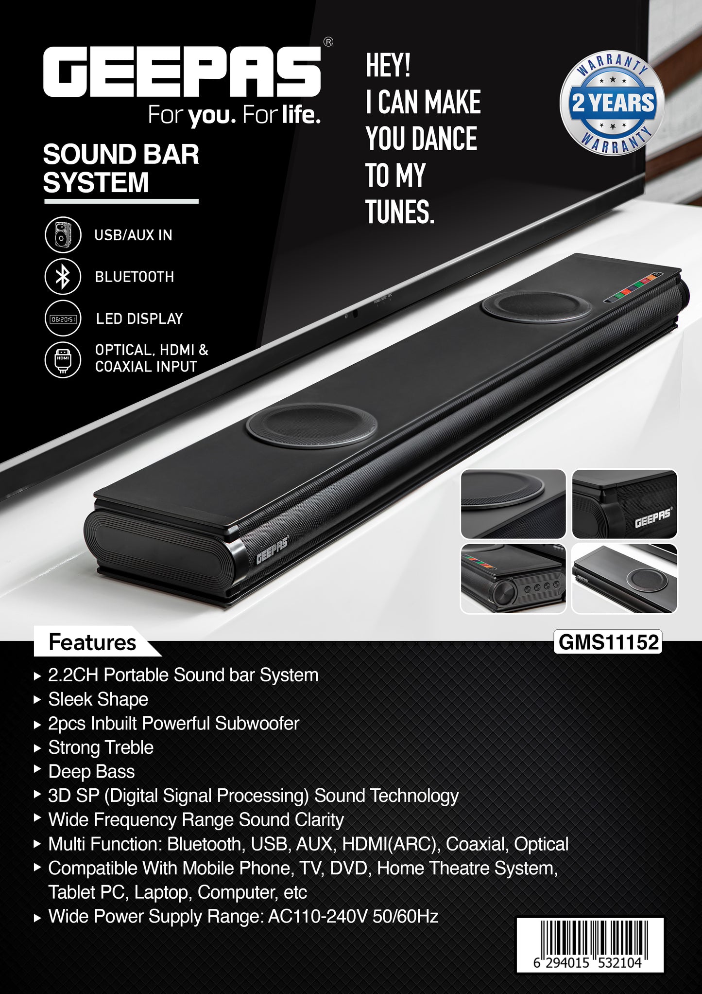 Portable Sound Bar System