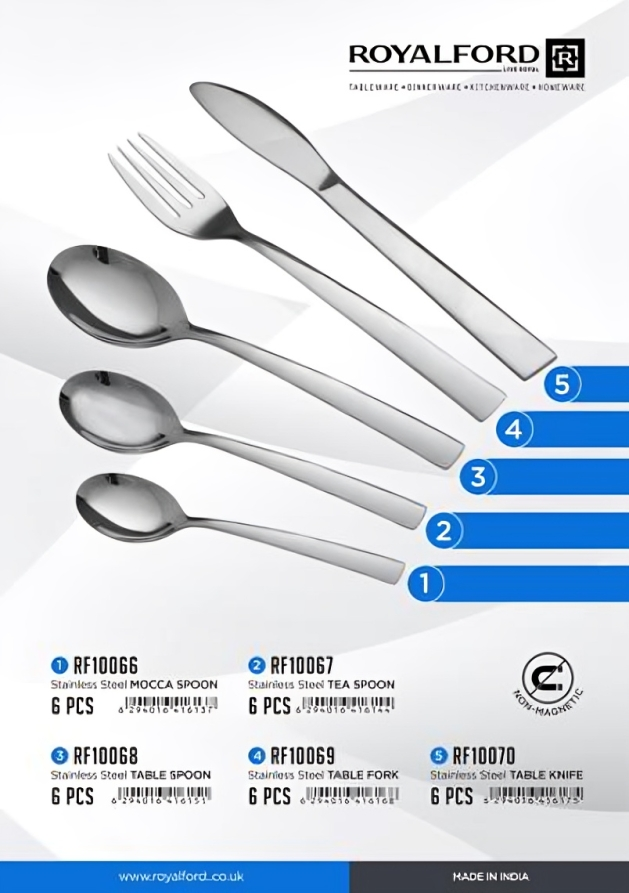 '6Pc SS Table Fork 1x72