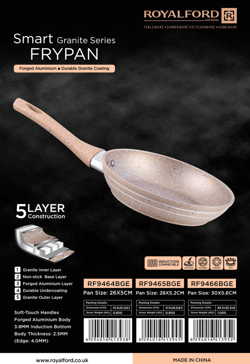 '26CM Granite Smart Frypan/Beige1X12